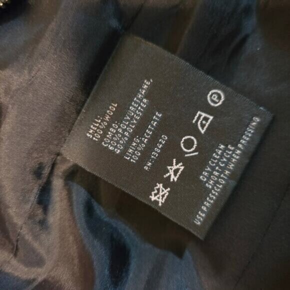 Carlisle Green Houndstooth Wool Peacoat - Size 12 - Picture 11 of 11